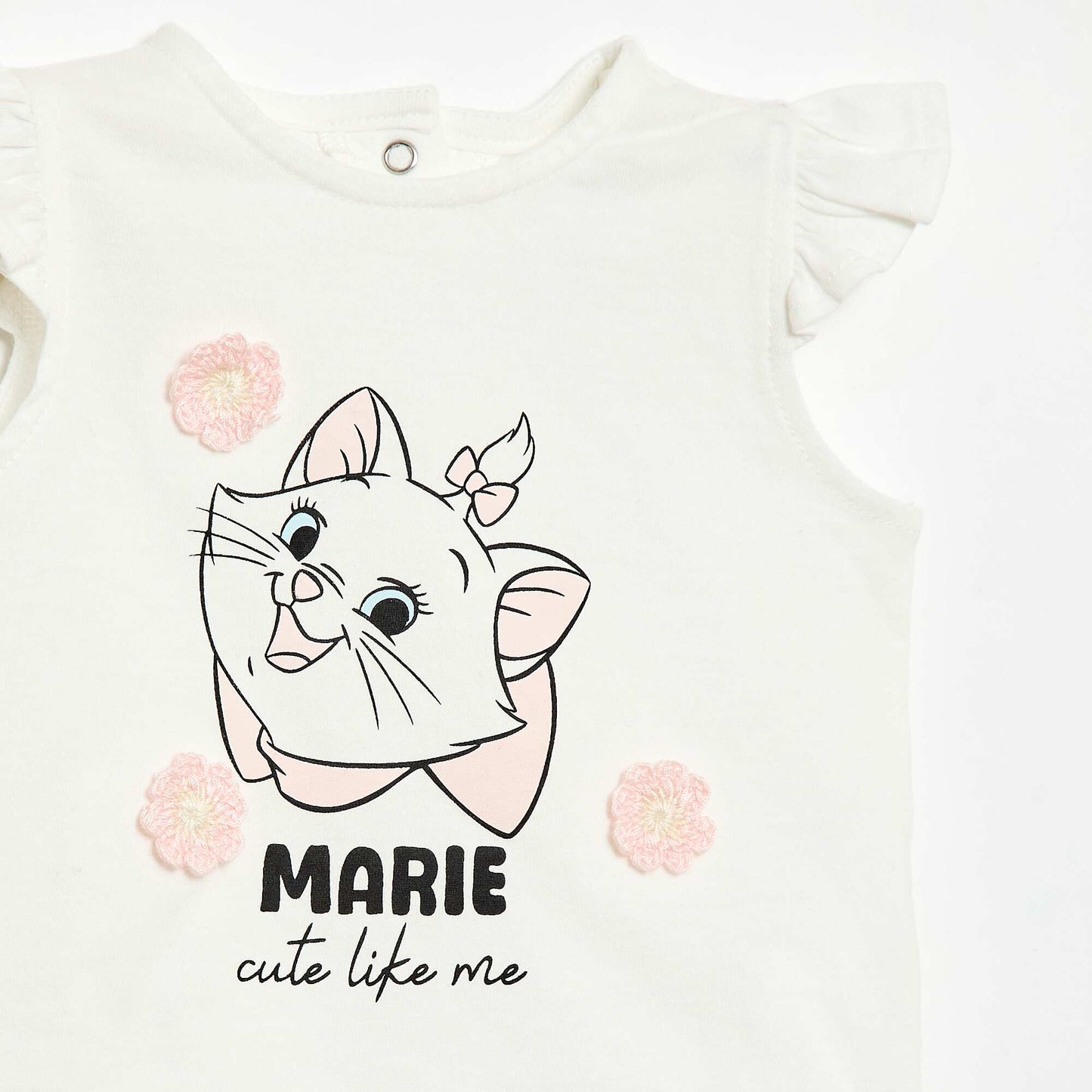 Set bluzë dhe xhinse të shkurtra pambuku Disney 'Marie'