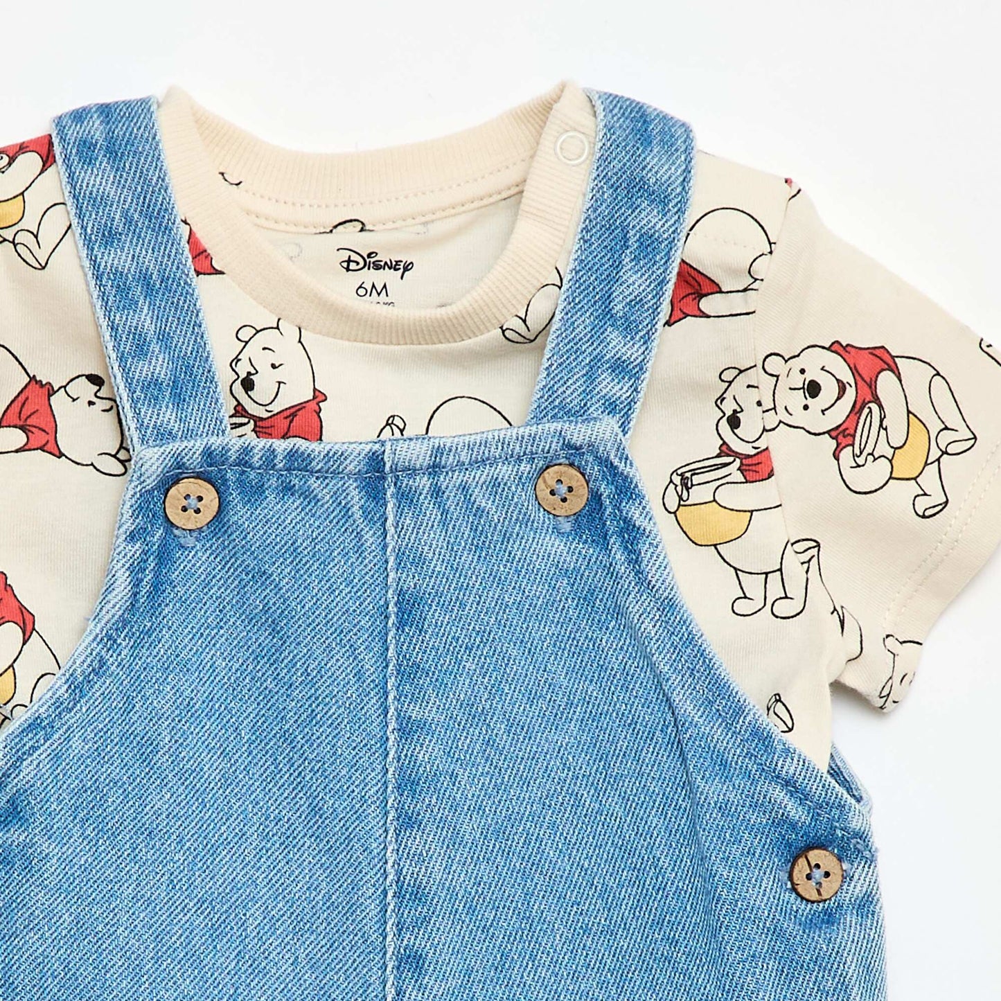 Komplet Bluzë me Mëngë të Shkurtra dhe Tulum Mickey Disney - 2 Pjesë BEZH