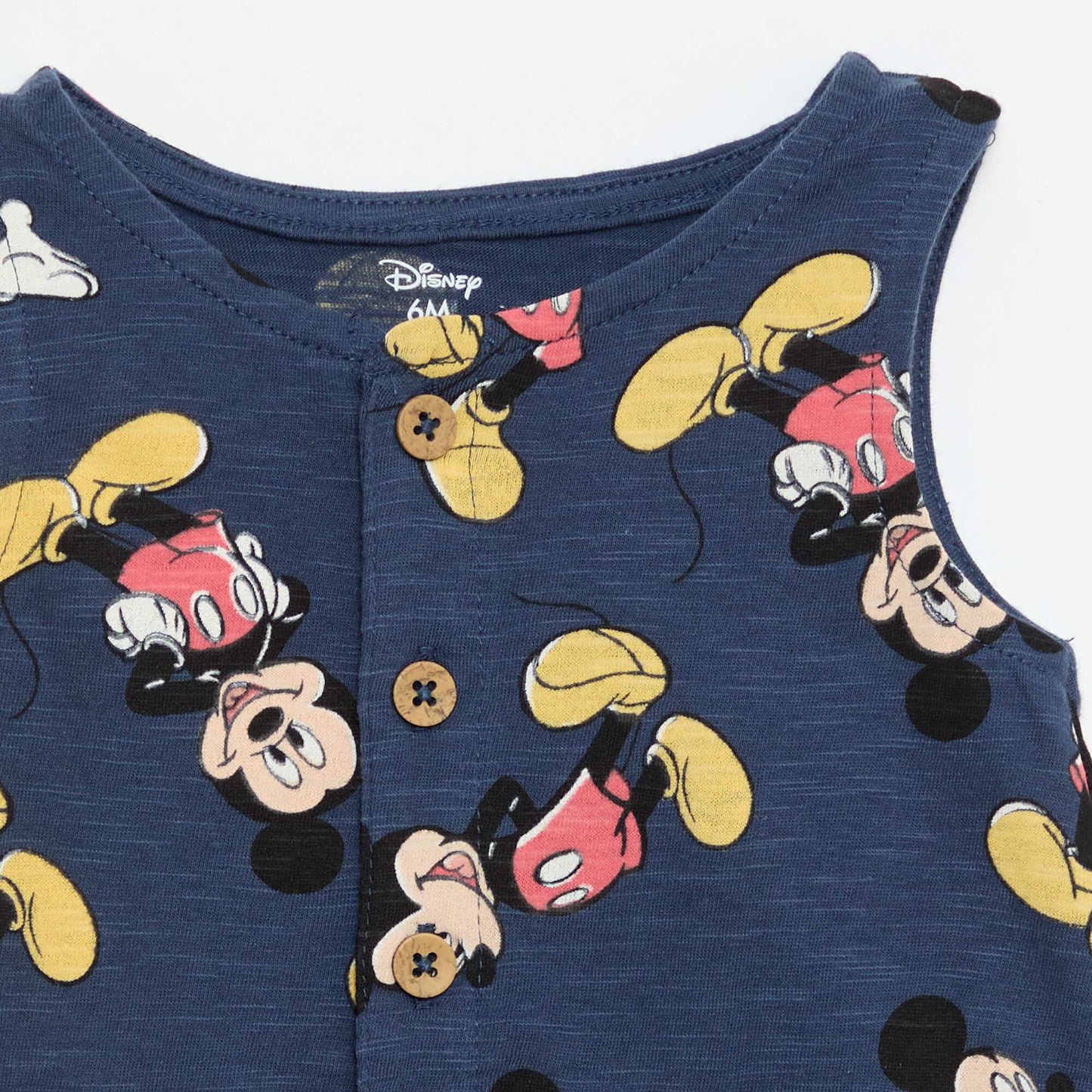 Sleeveless 'Disney' Print Romper BLUE