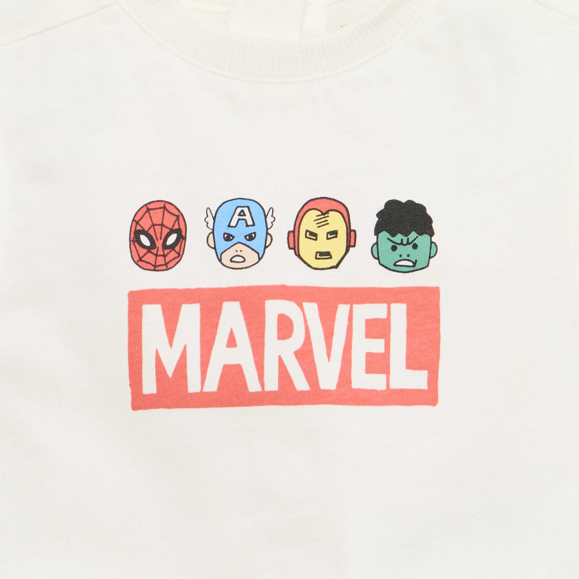 Marvel 2-piece Tank Top + Shorts Set WHITE