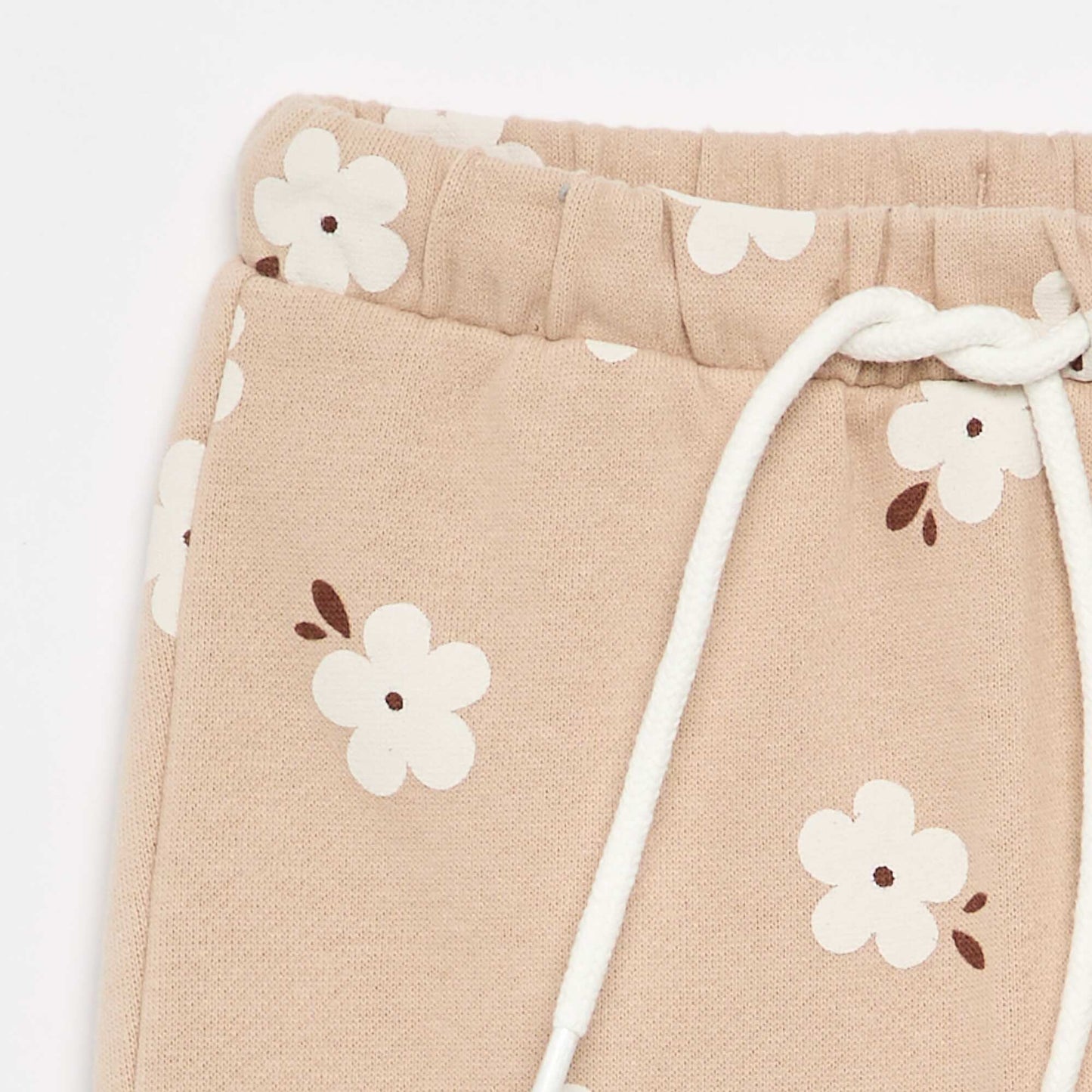 Patterned jogging pants BEIGE