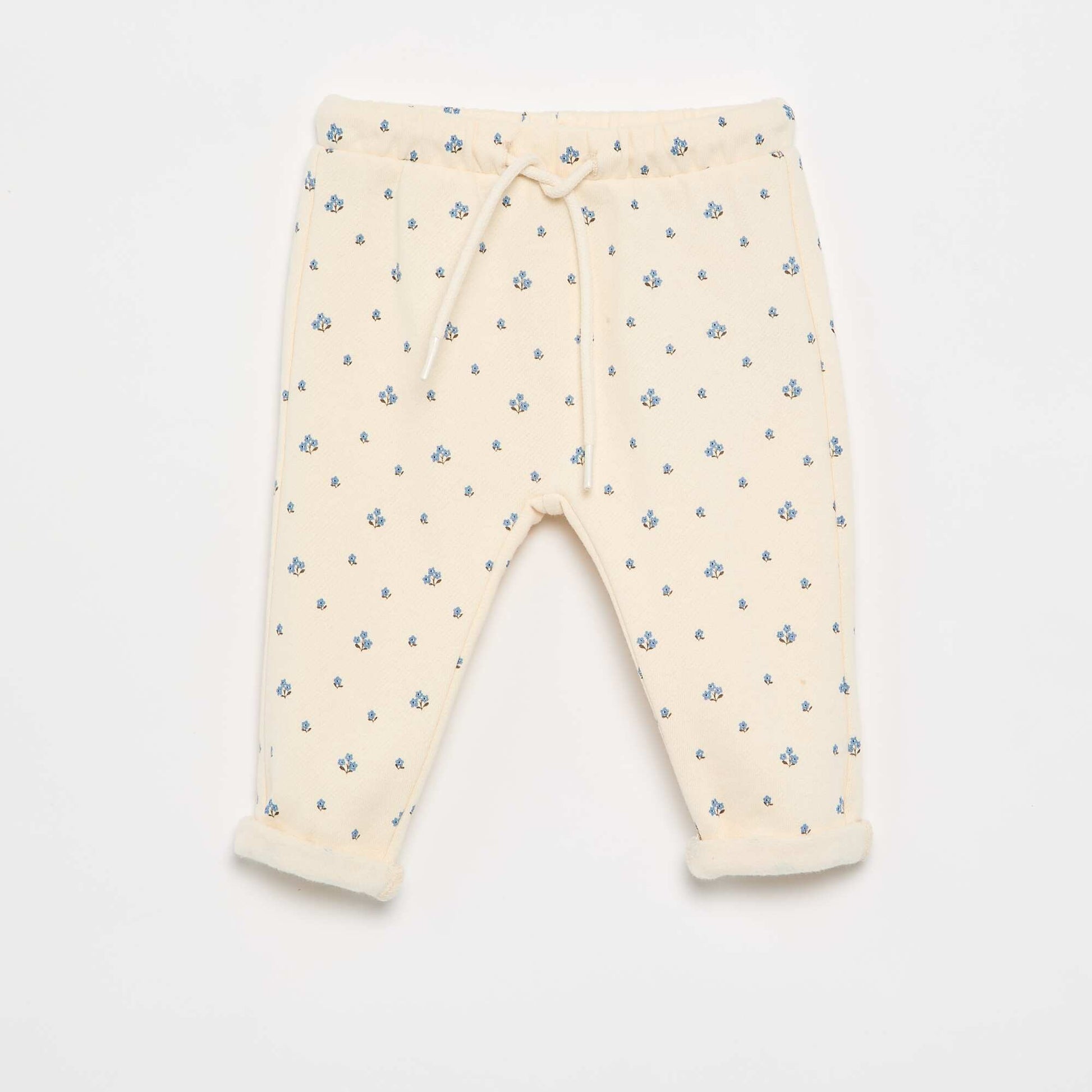 Patterned jogging pants WHITE