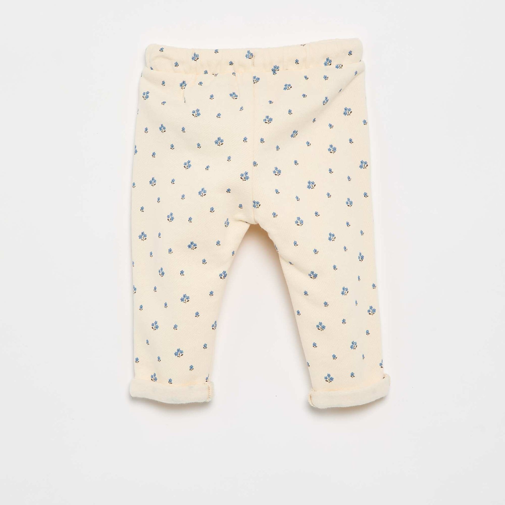 Patterned jogging pants WHITE