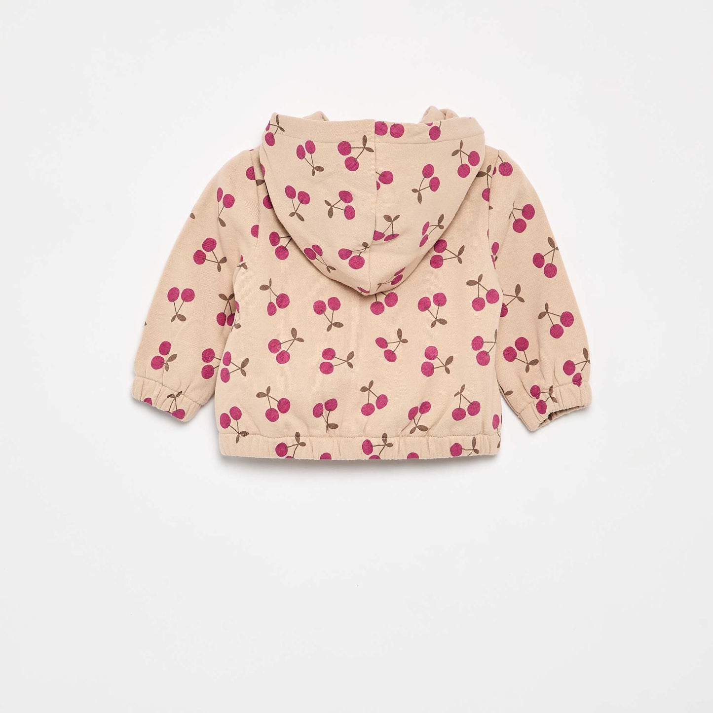 Printed Hoodie BEIGE