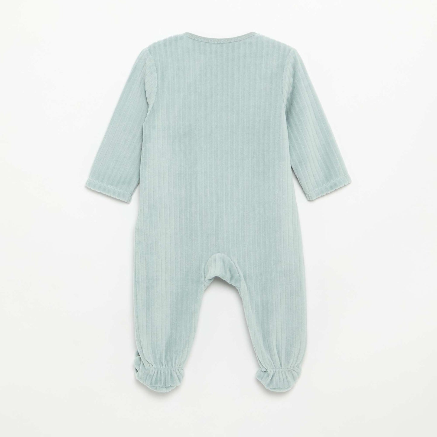 2-Pack Velvet Footed Sleepsuits BLUE