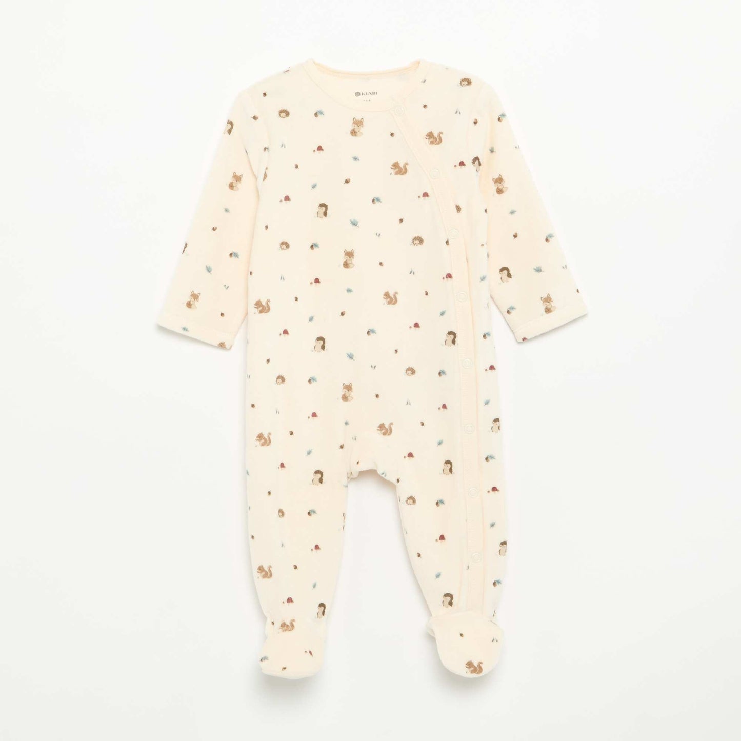 2-Pack Velvet Footed Sleepsuits BLUE
