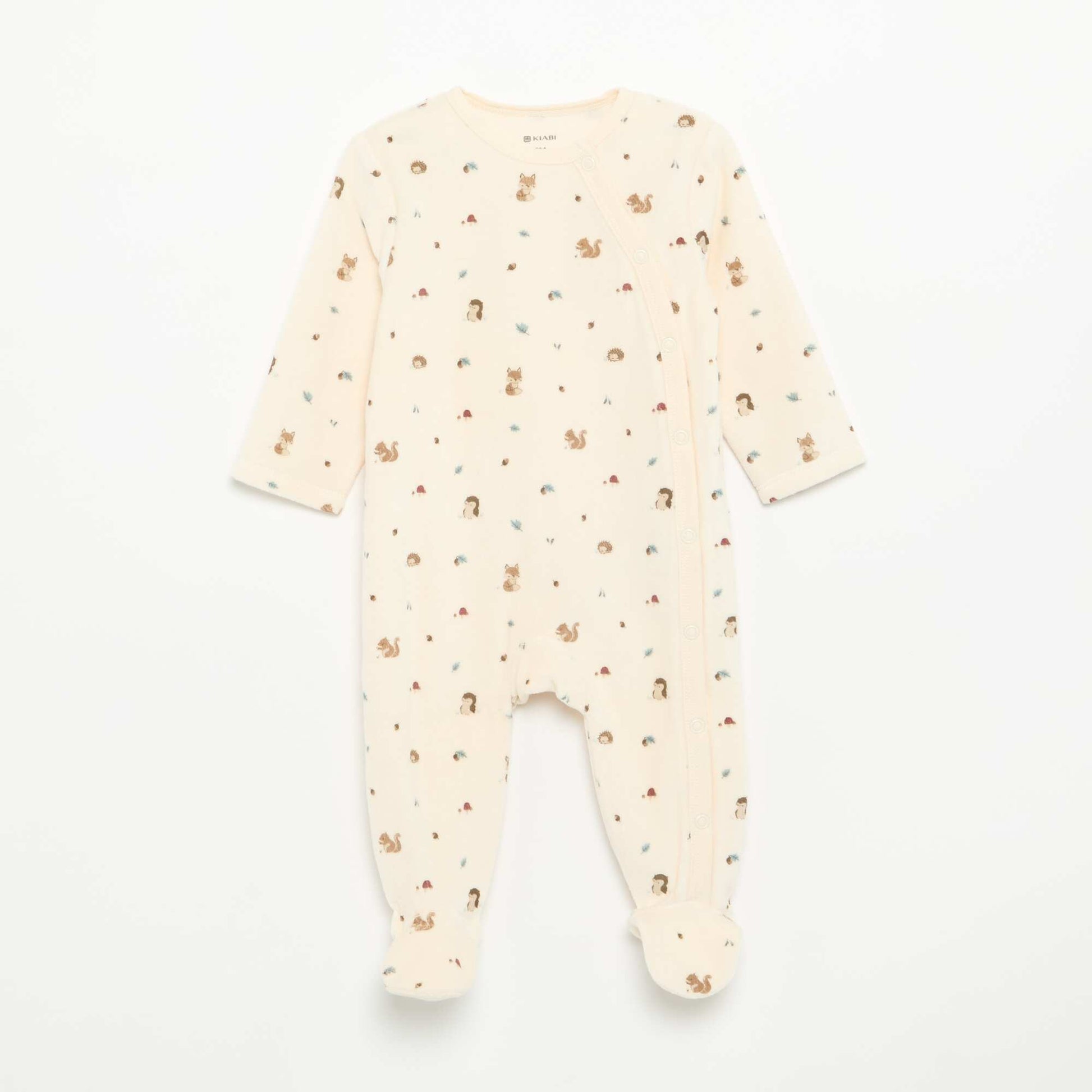 2-Pack Velvet Footed Sleepsuits BLUE