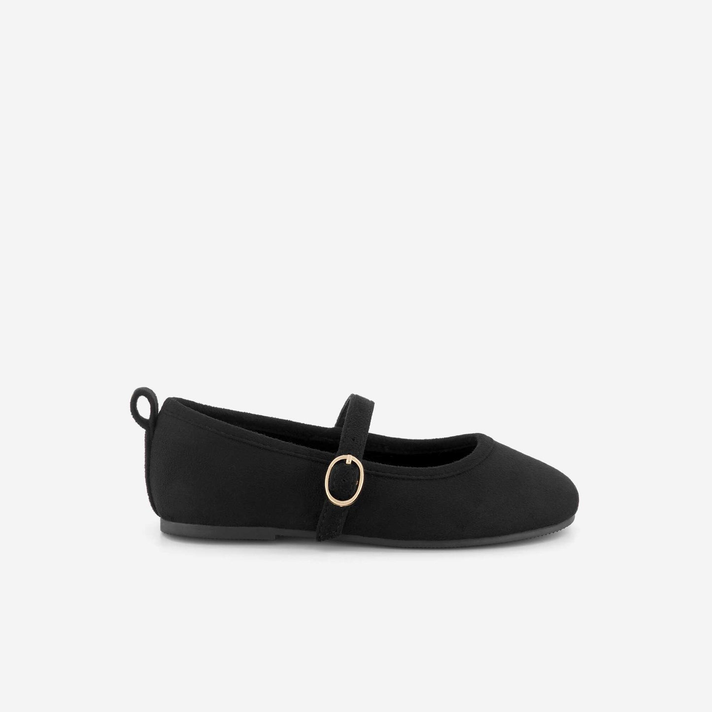 Ballerinas with straps BLACK