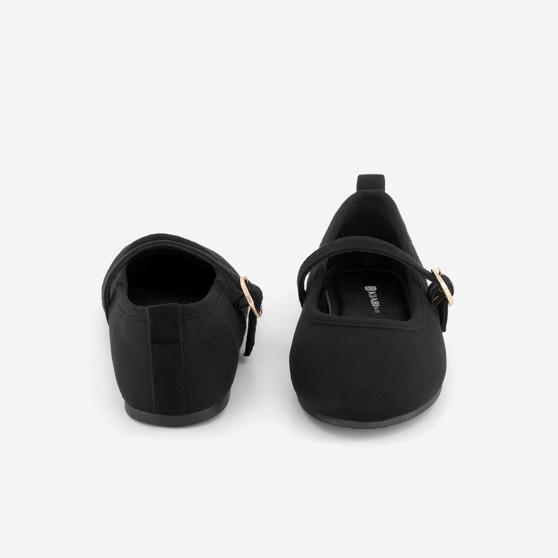 Ballerinas with straps BLACK