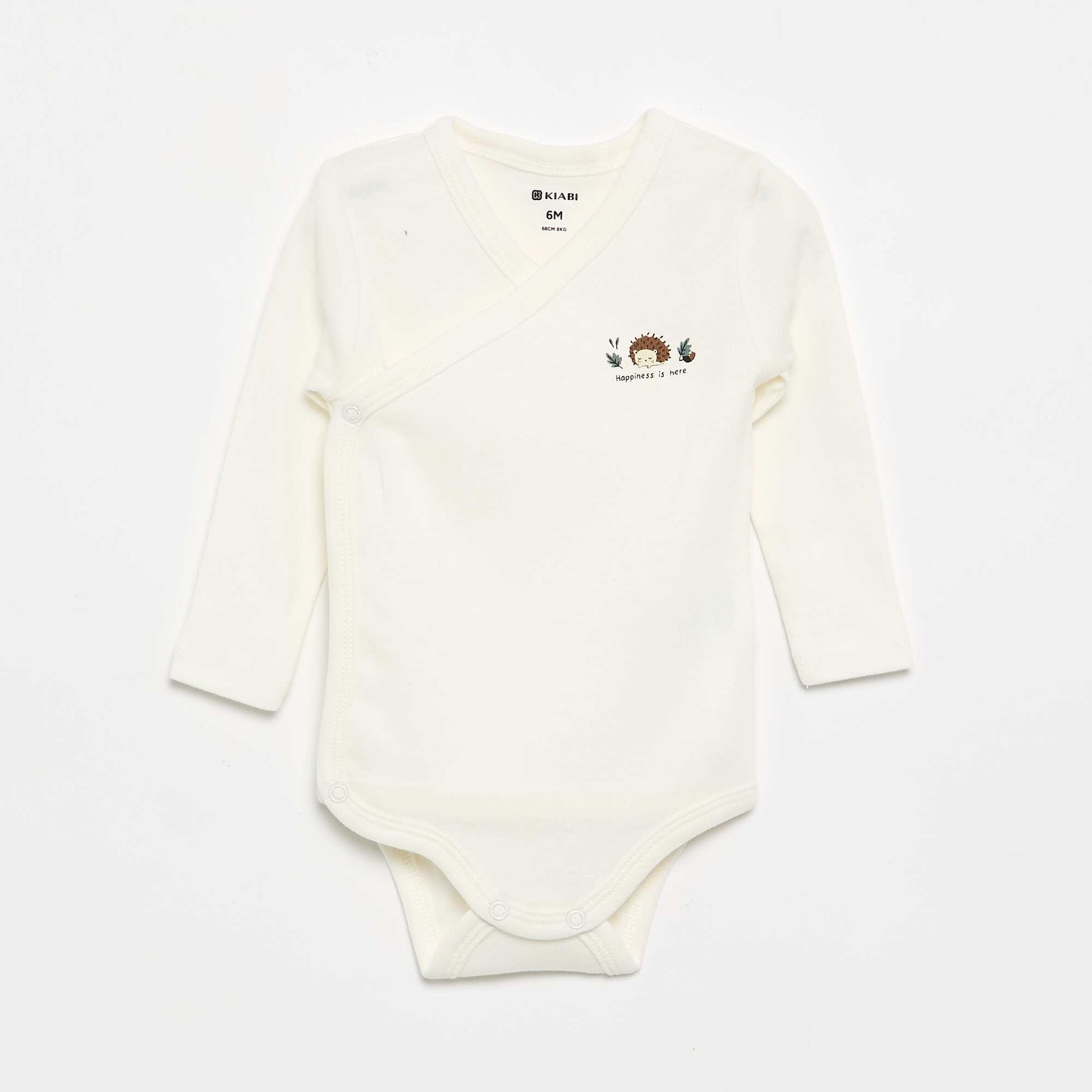 Pack of 5 Printed Cotton Bodysuits BLUE