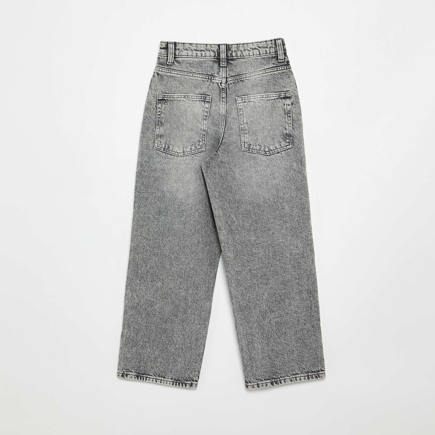 Baggy Fit Denim Trousers GREY