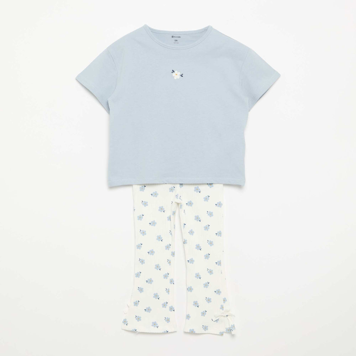 2-Piece T-shirt and Leggings Set BLUE