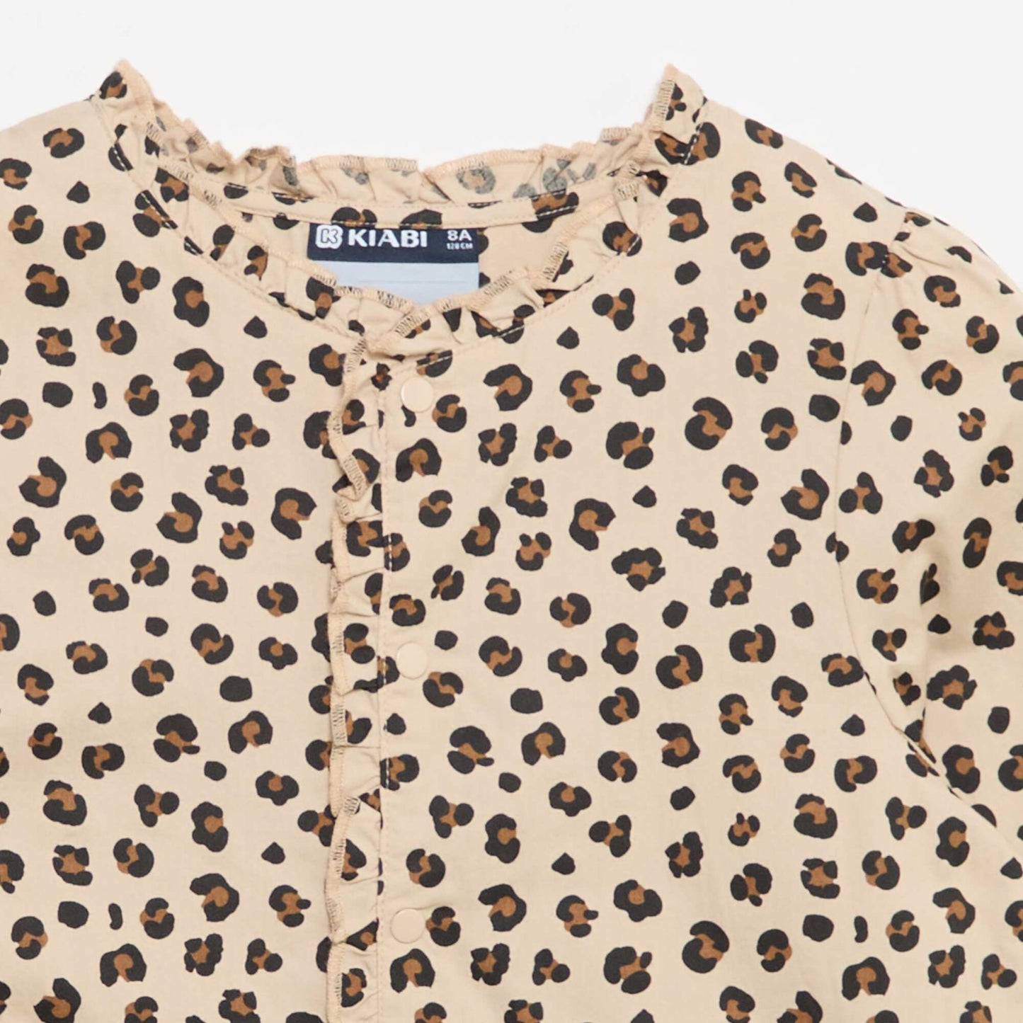 Snap-button apron BEIGE
