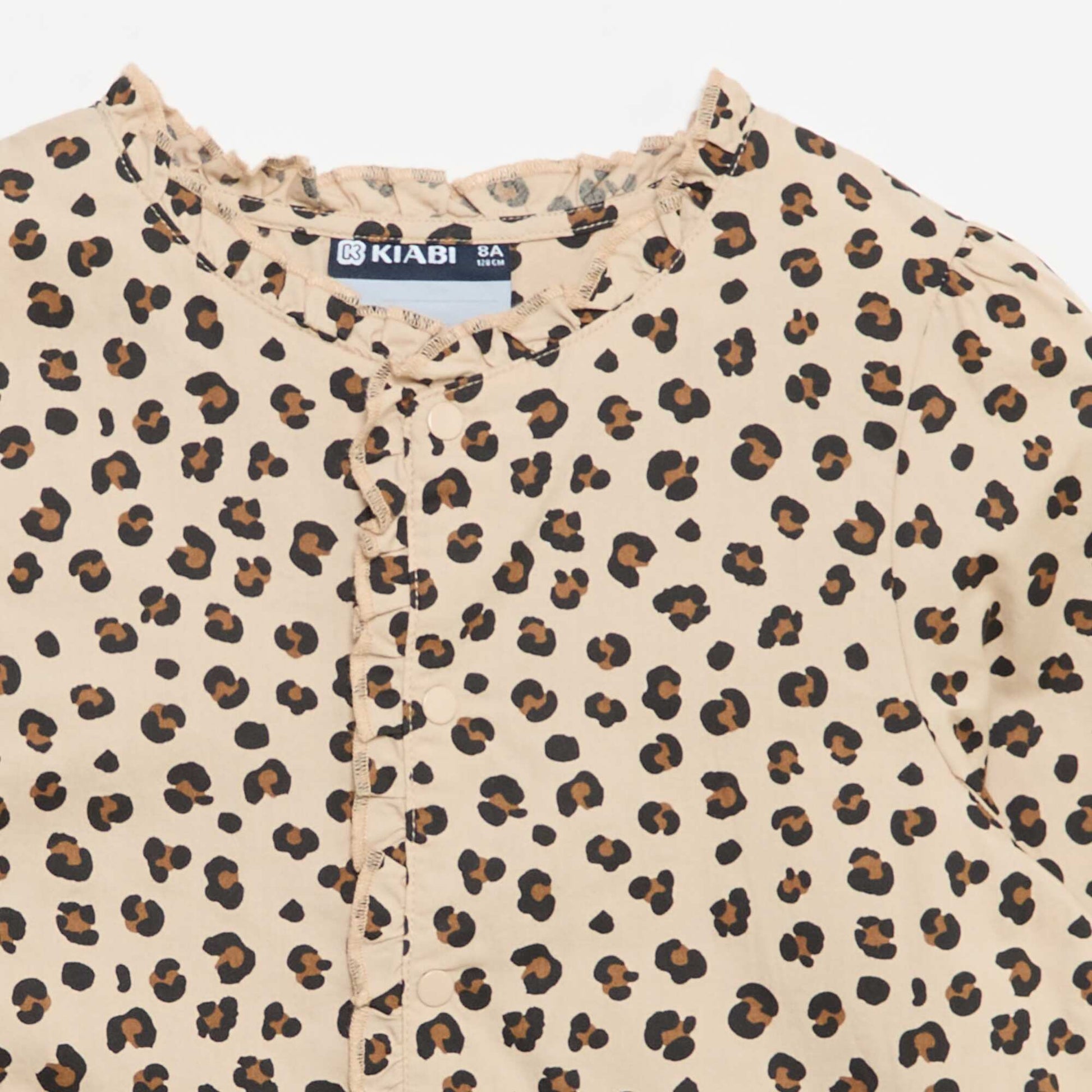 Snap-button apron BEIGE