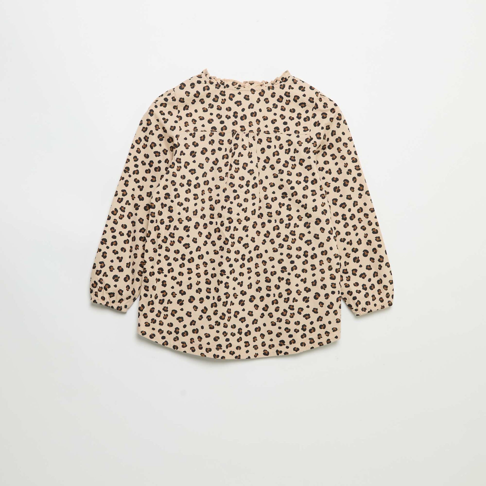 Snap-button apron BEIGE