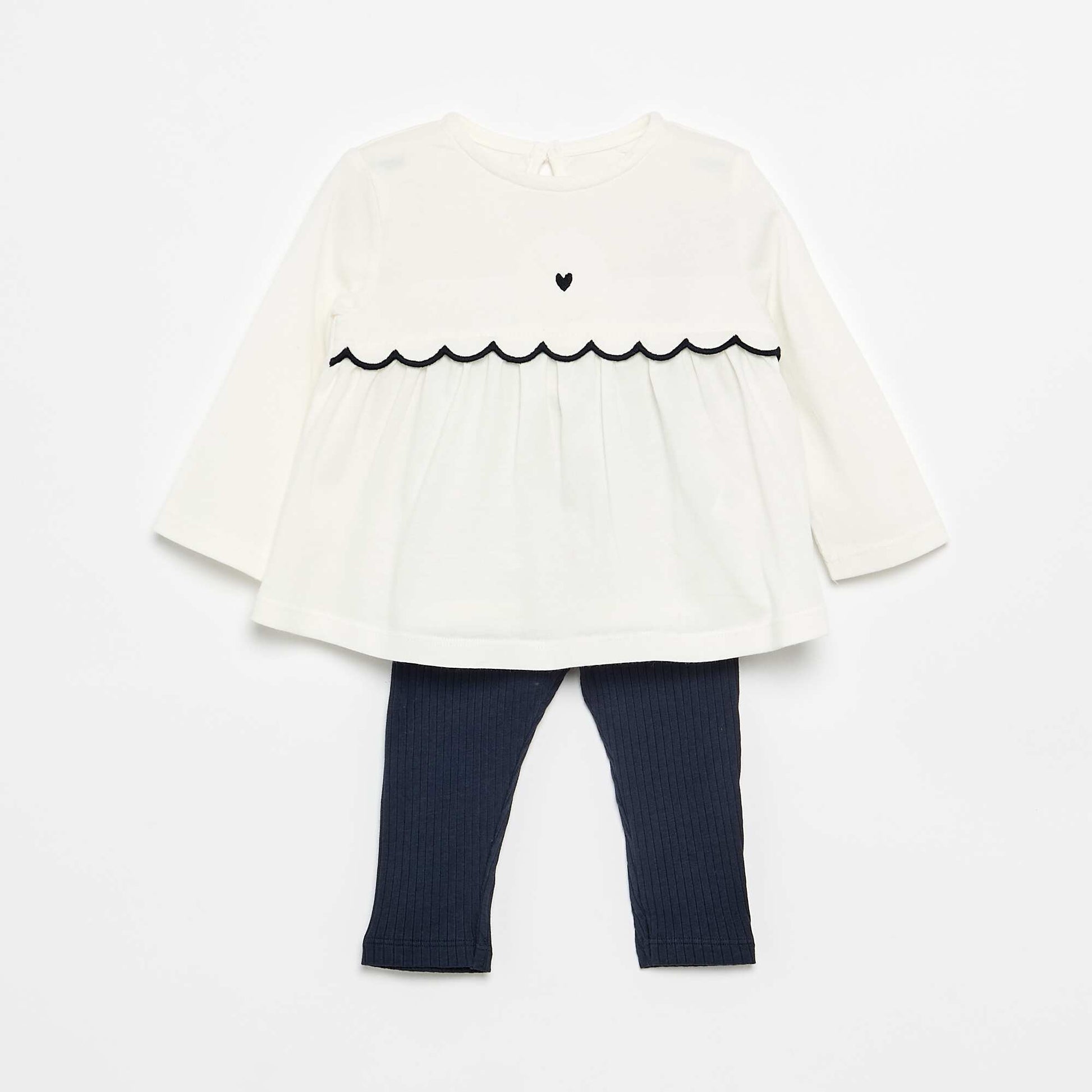 T-shirt and Leggings Set BLACK