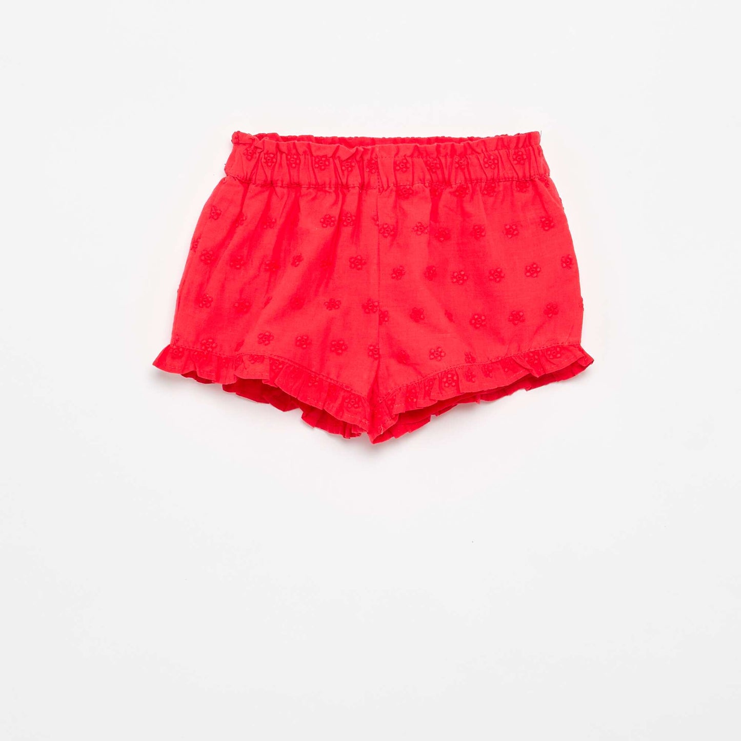 Sleeveless Blouse and Shorts Set RED
