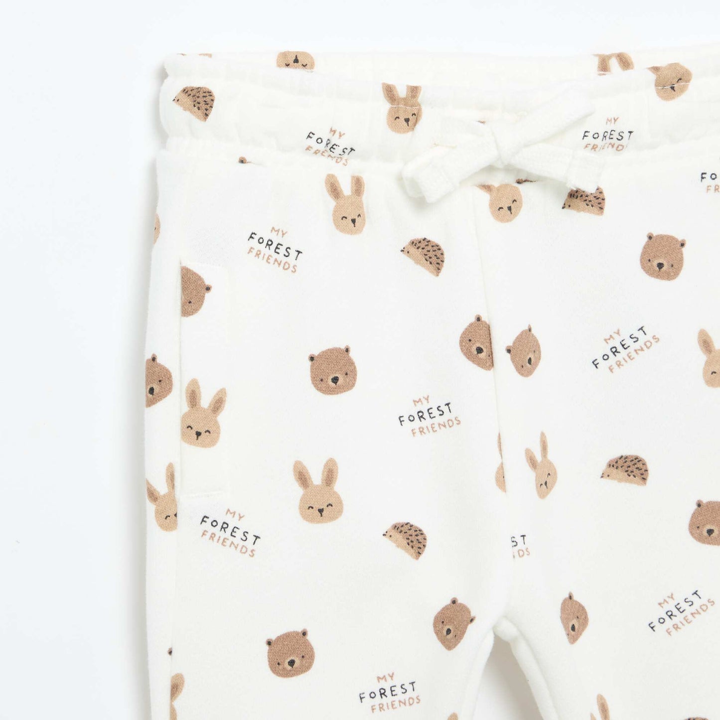 Patterned jogging bottoms BEIGE