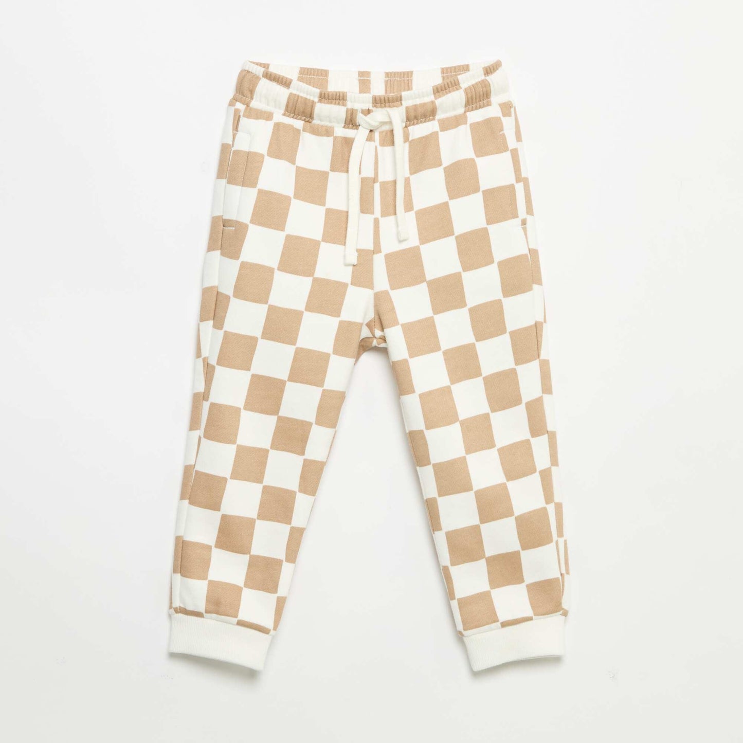 Patterned jogging bottoms GREEN