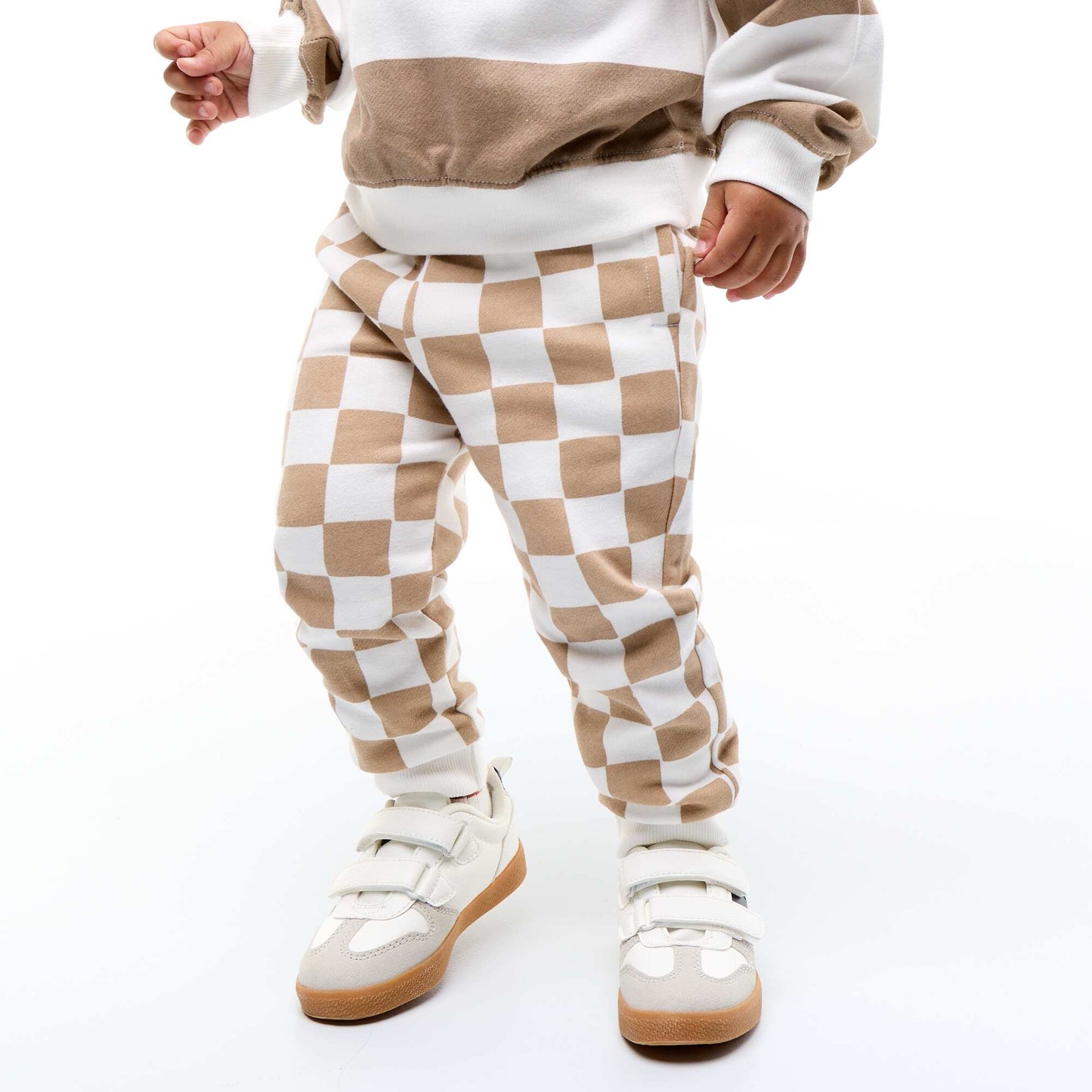 Patterned jogging bottoms GREEN