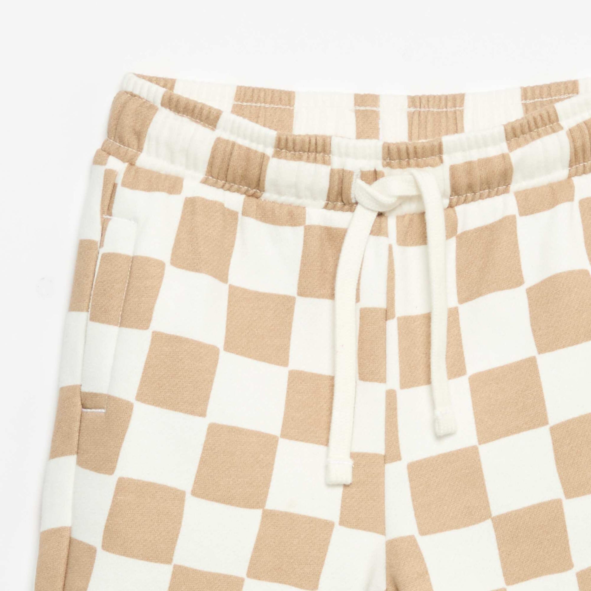 Patterned jogging bottoms GREEN