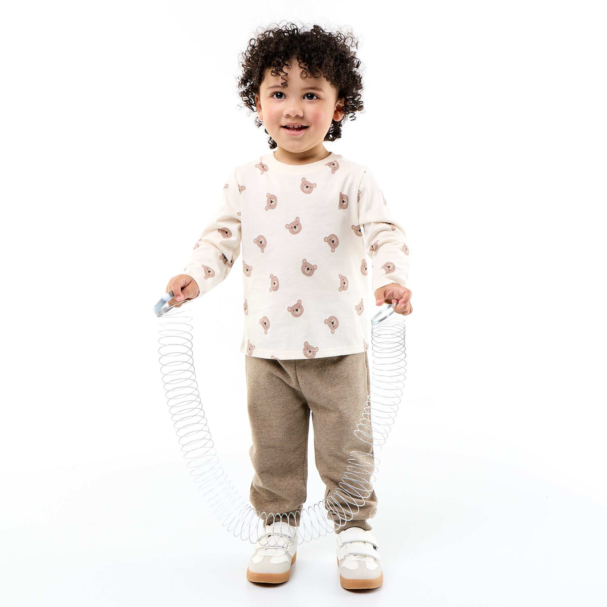3-pack of French Terry Joggers BEIGE