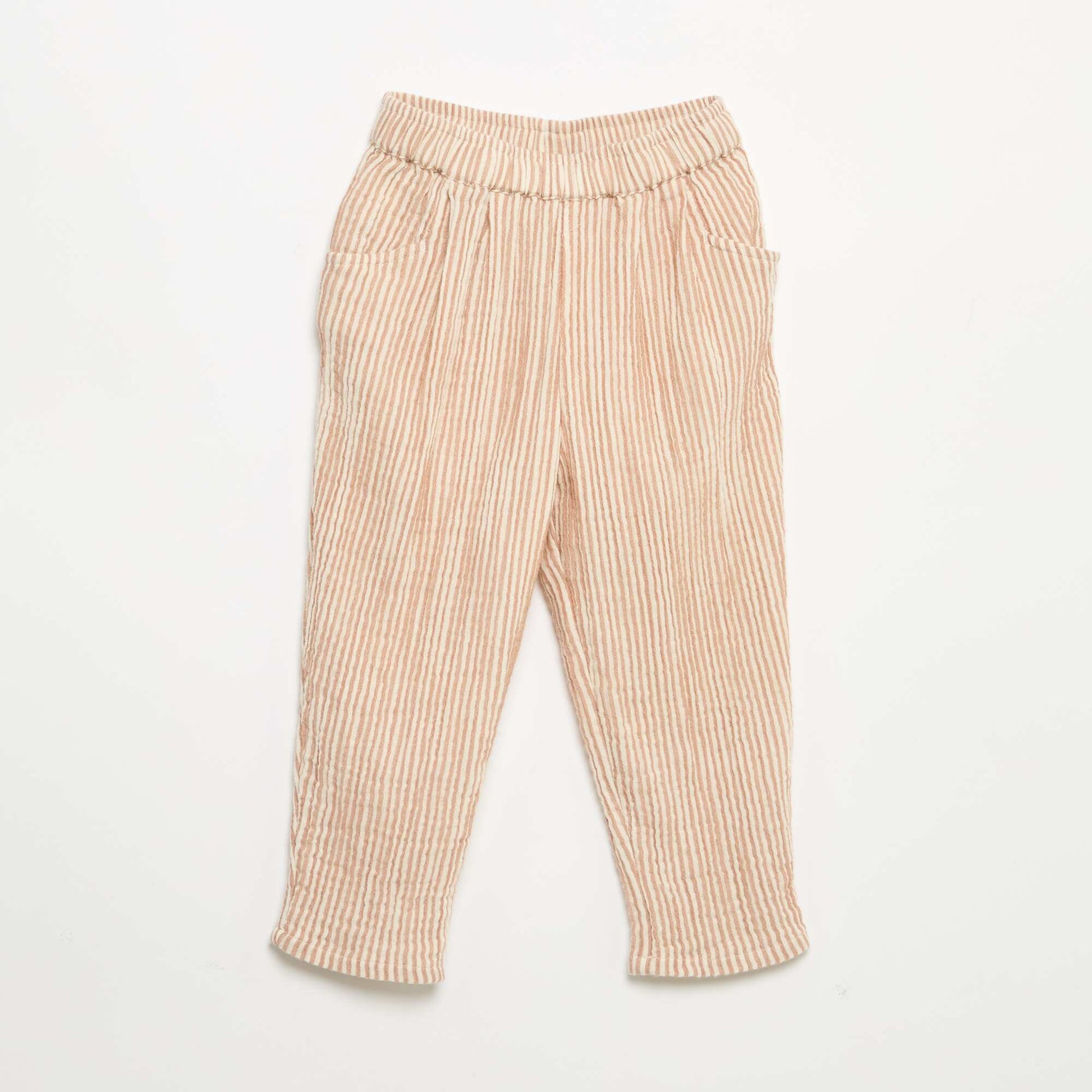 Cotton Gauze Pants BROWN