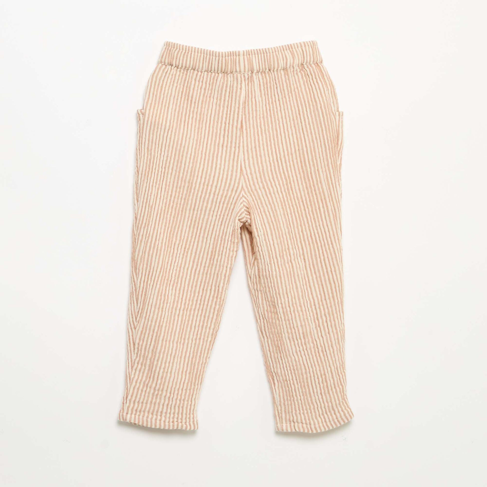 Cotton Gauze Pants BROWN