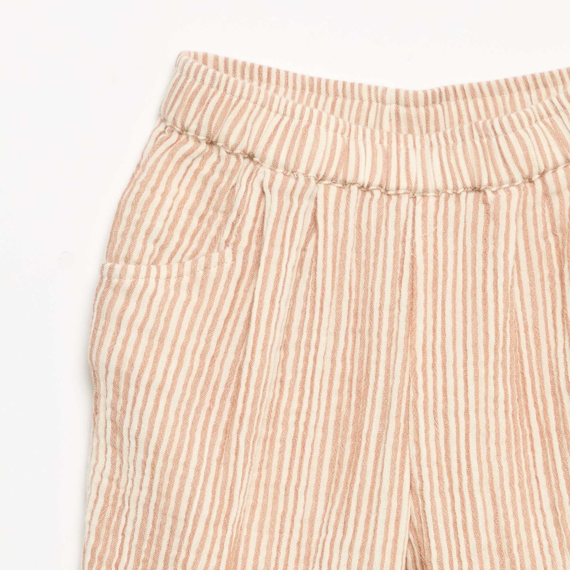 Cotton Gauze Pants BROWN
