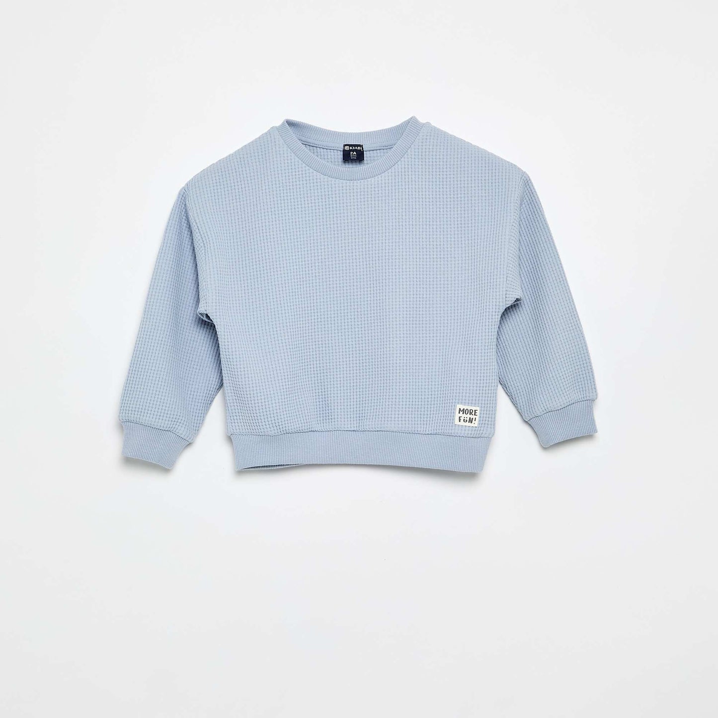 Waffle knit jogging set - 2 pieces BLUE
