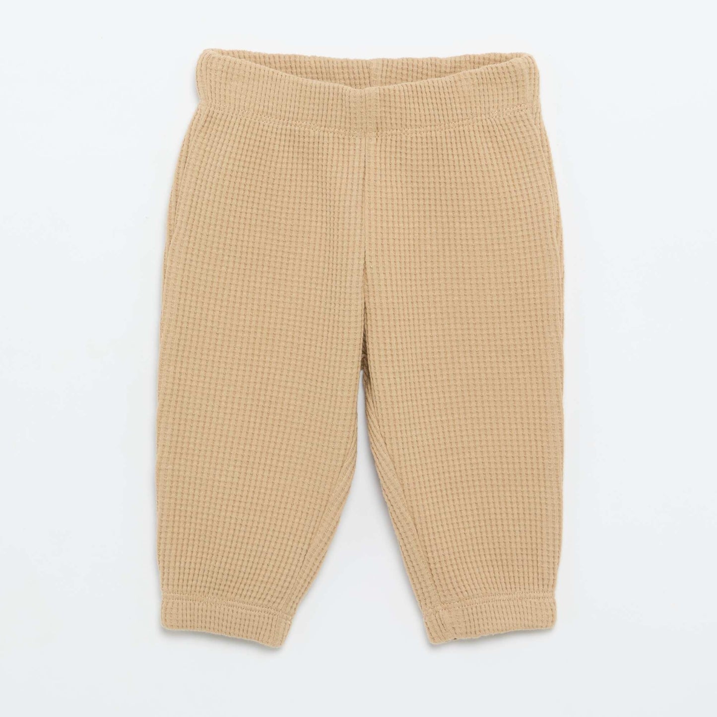 Waffle knit jogging set - 2 pieces BEIGE