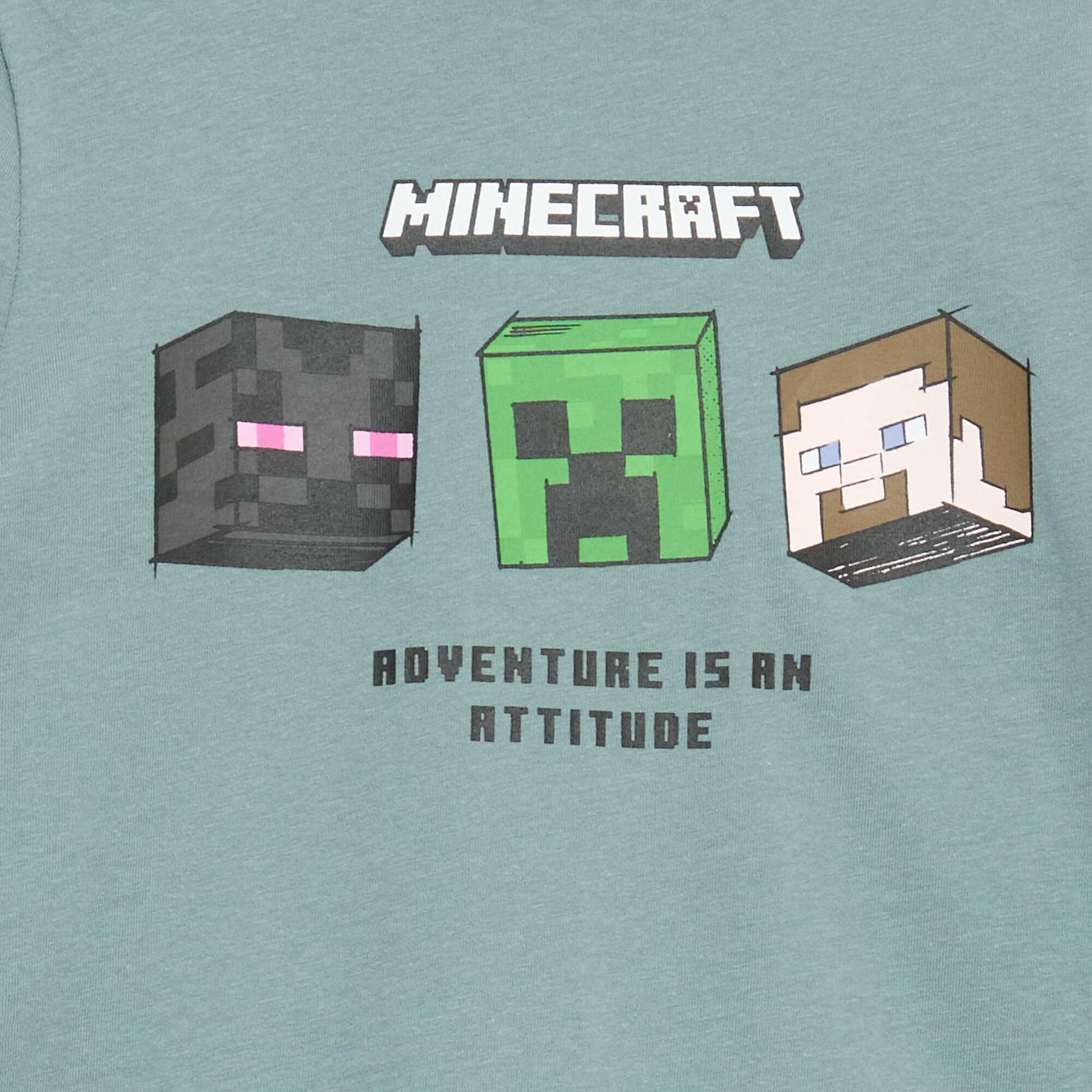 Set pizhamesh të gjata pambuku 'Minecraft'