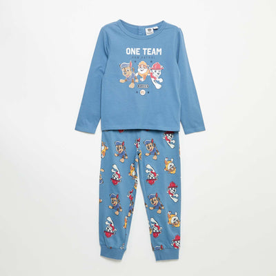 Set pizhamesh të gjata pambuku 'Paw Patrol'
