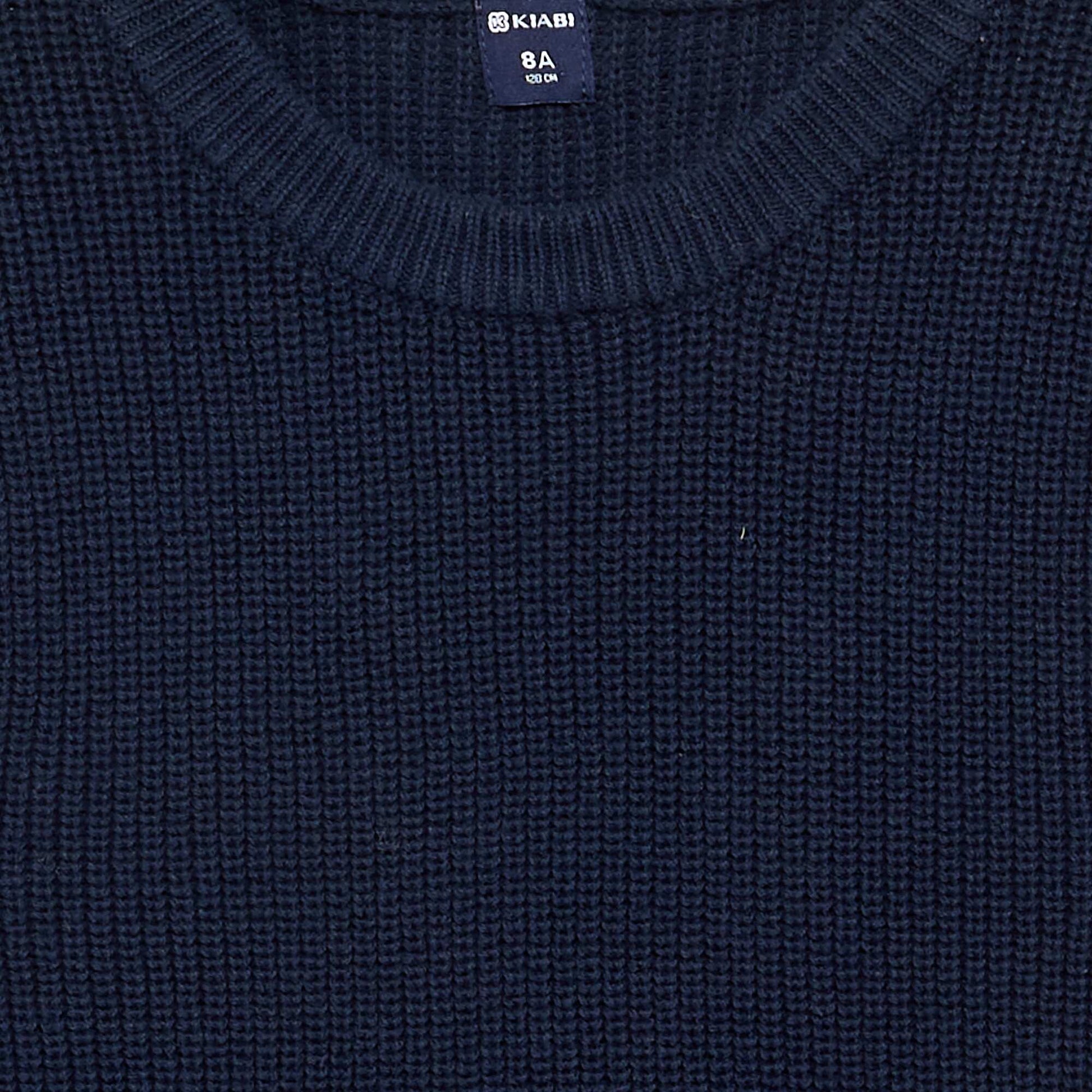 Knitted Sleeveless Sweater BLUE