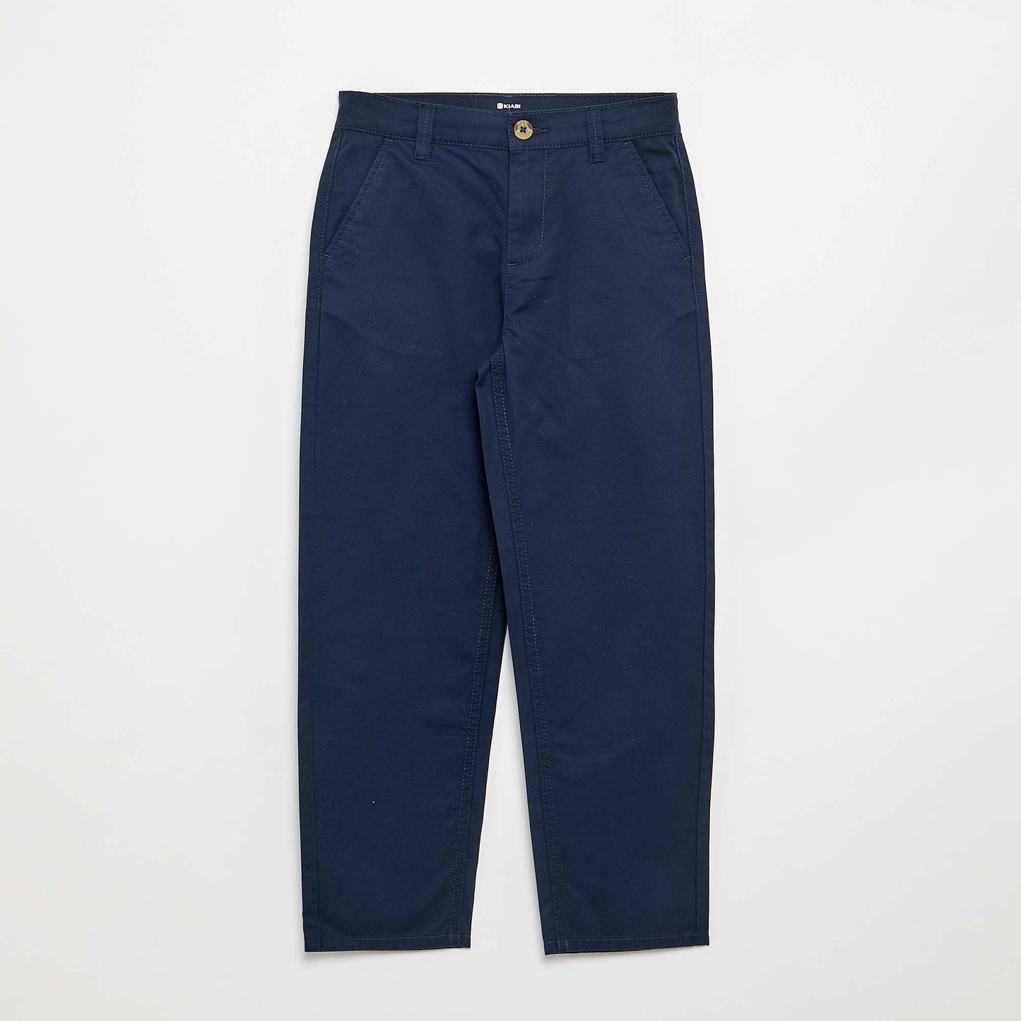 Straight cotton trousers BLUE