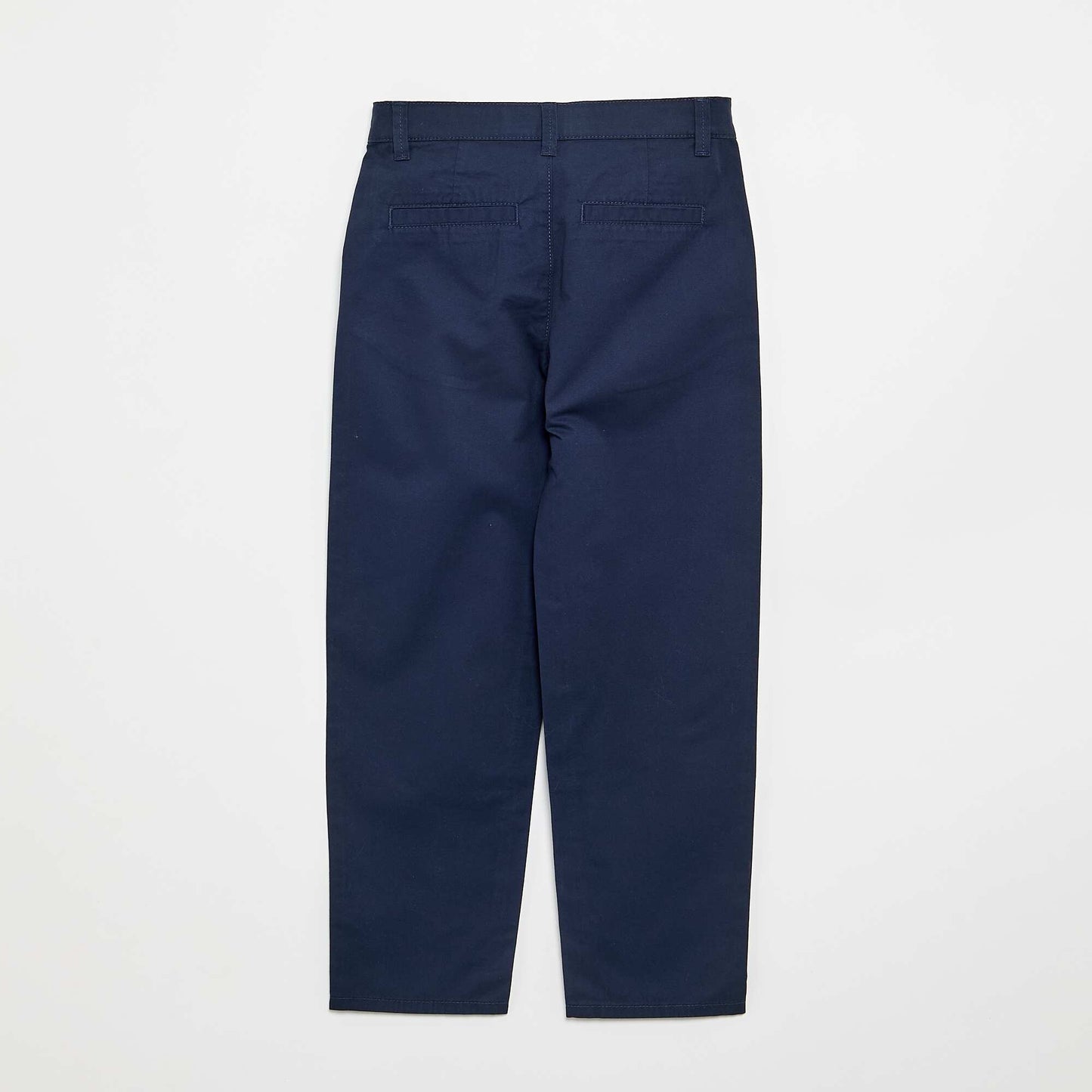 Straight cotton trousers BLUE