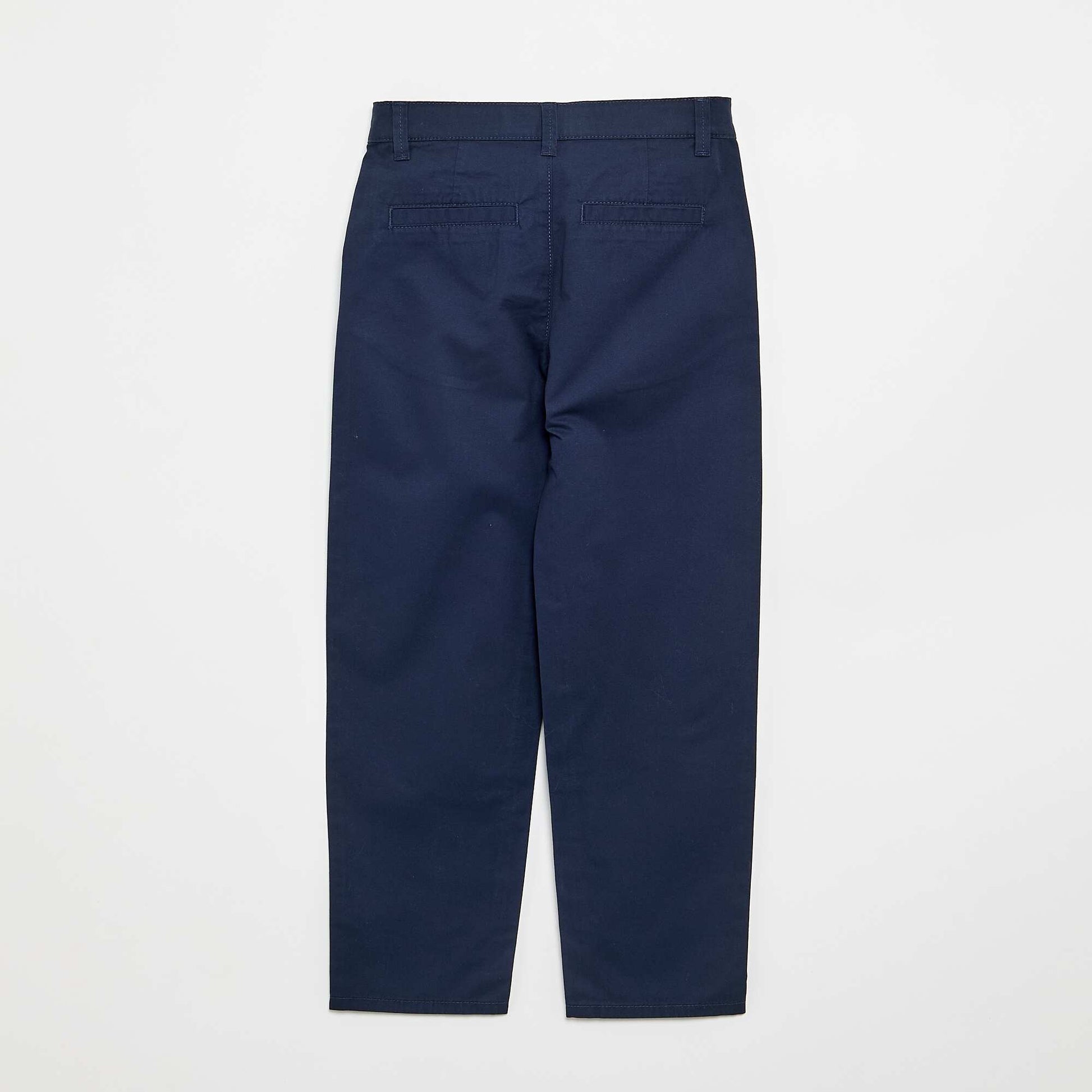 Straight cotton trousers BLUE