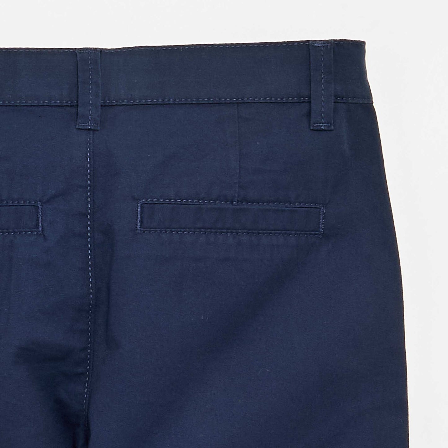 Straight cotton trousers BLUE