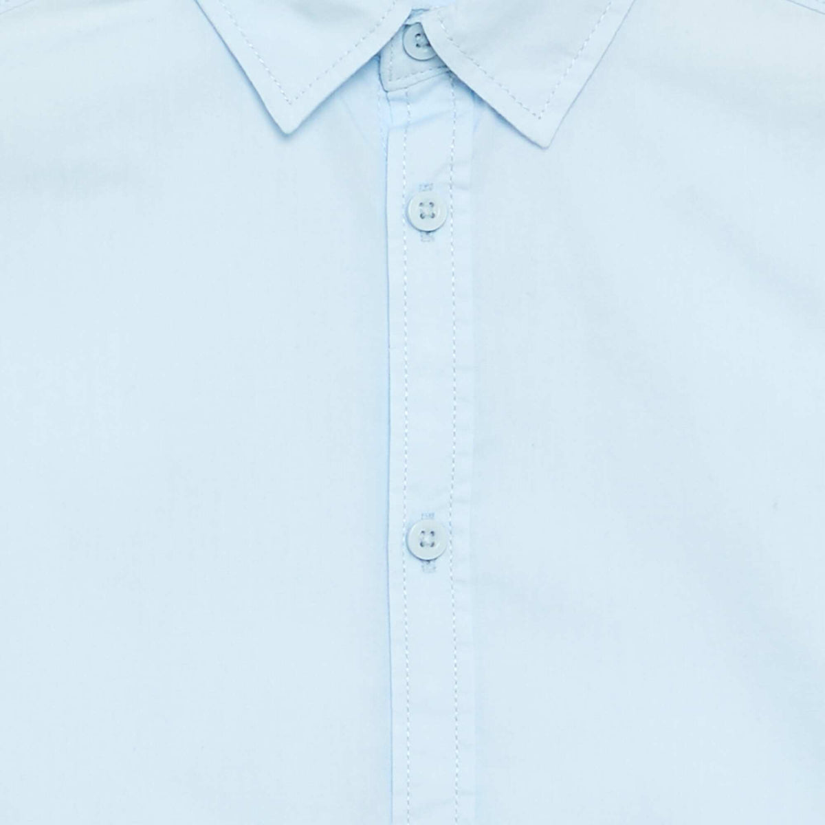 Solid long-sleeved shirt BLUE
