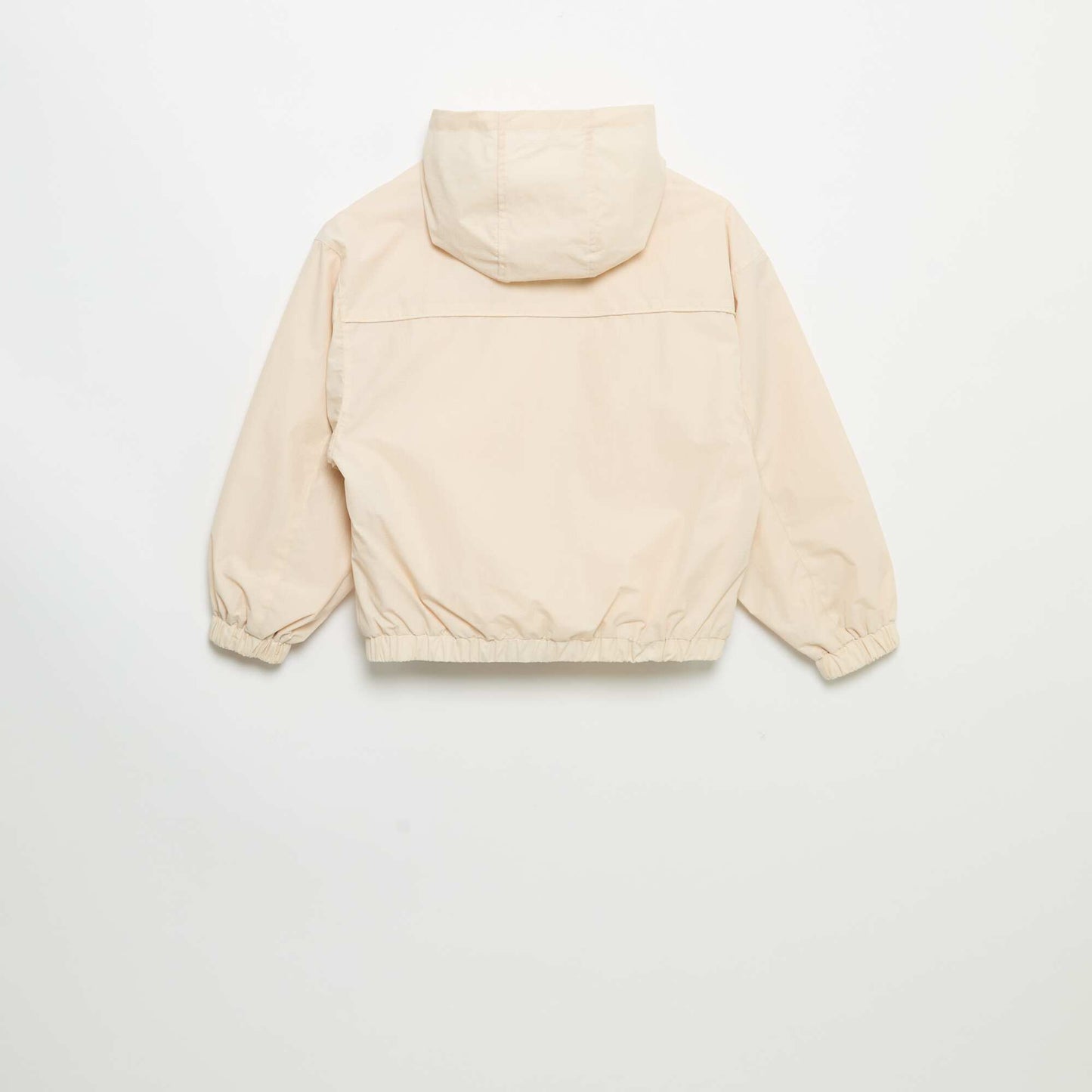 Hooded Windbreaker Jacket BEIGE
