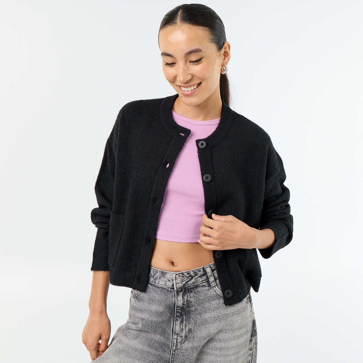 Knitted Cardigan BLACK