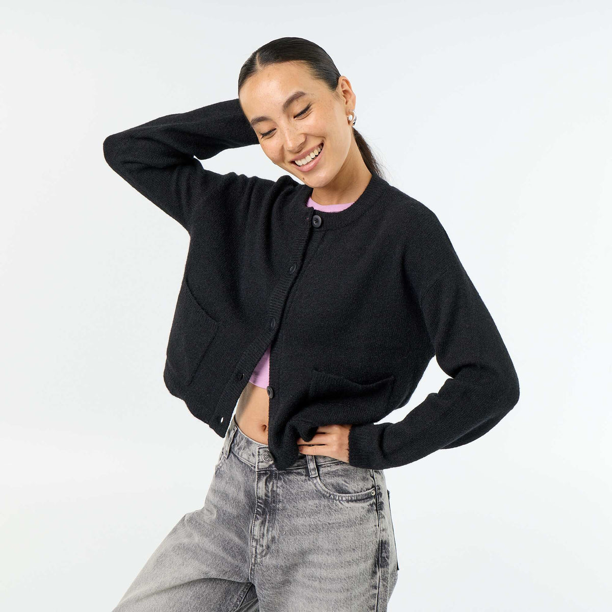 Knitted Cardigan BLACK