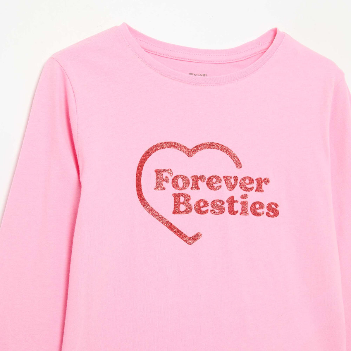 Long-sleeve printed T-shirt PINK