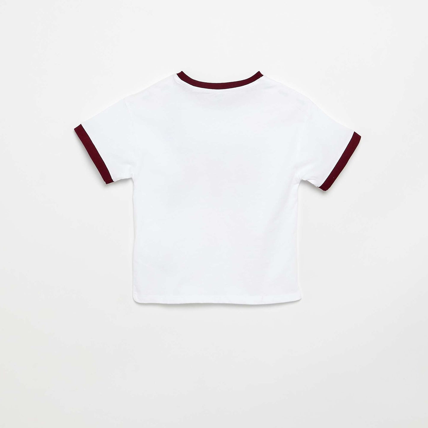 Short-sleeved 'Stitch' T-shirt WHITE