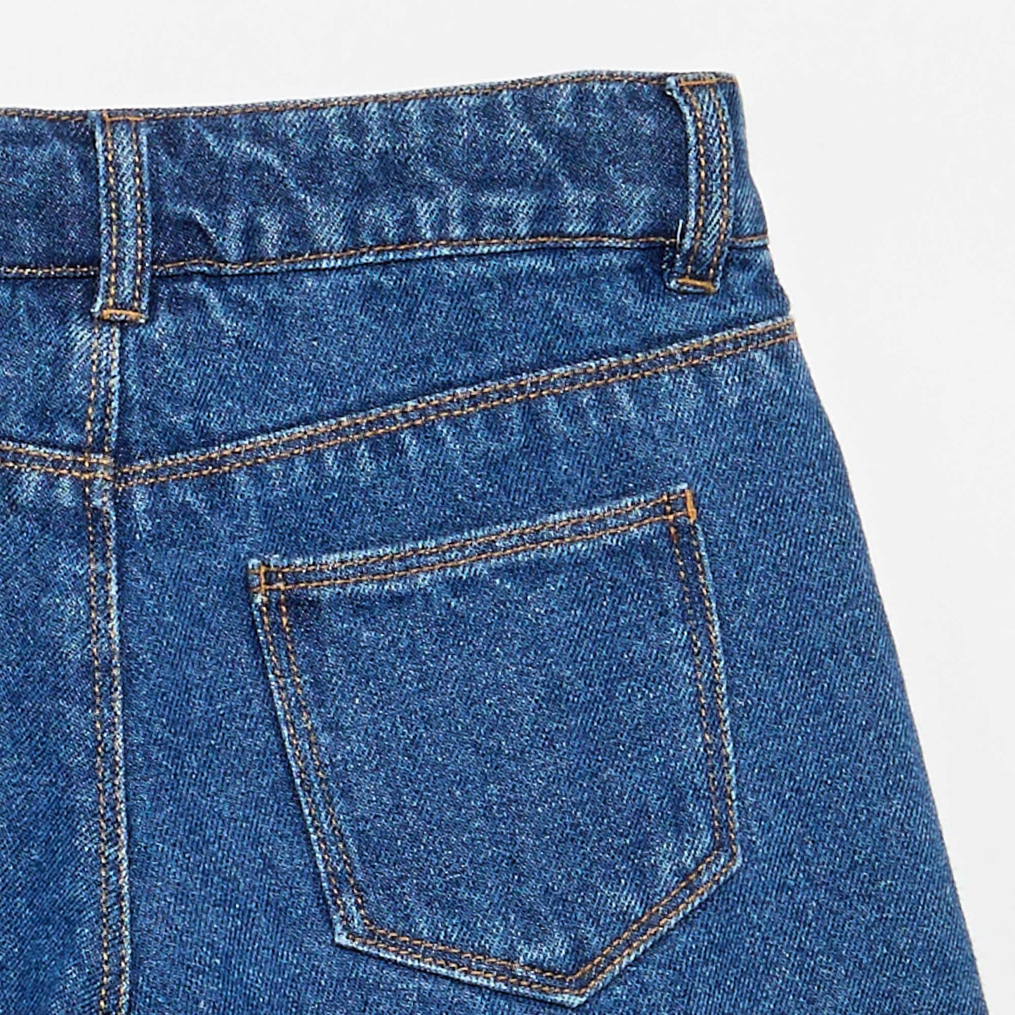 'Stitch' Denim Shorts BLUE