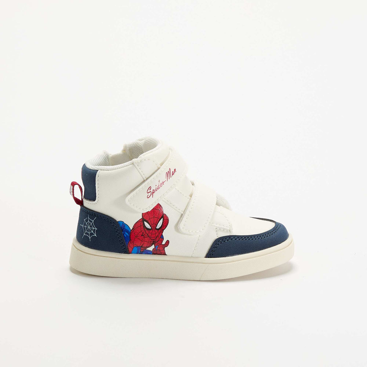 Sneakers të larta Spider-Man Marvel me rripa velo-velo TË KUQE