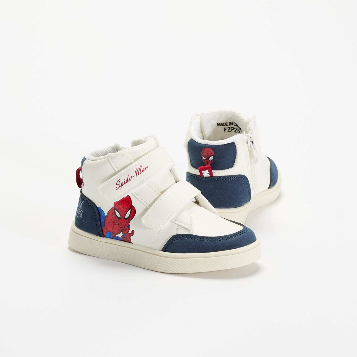 Sneakers të larta Spider-Man Marvel me rripa velo-velo TË KUQE