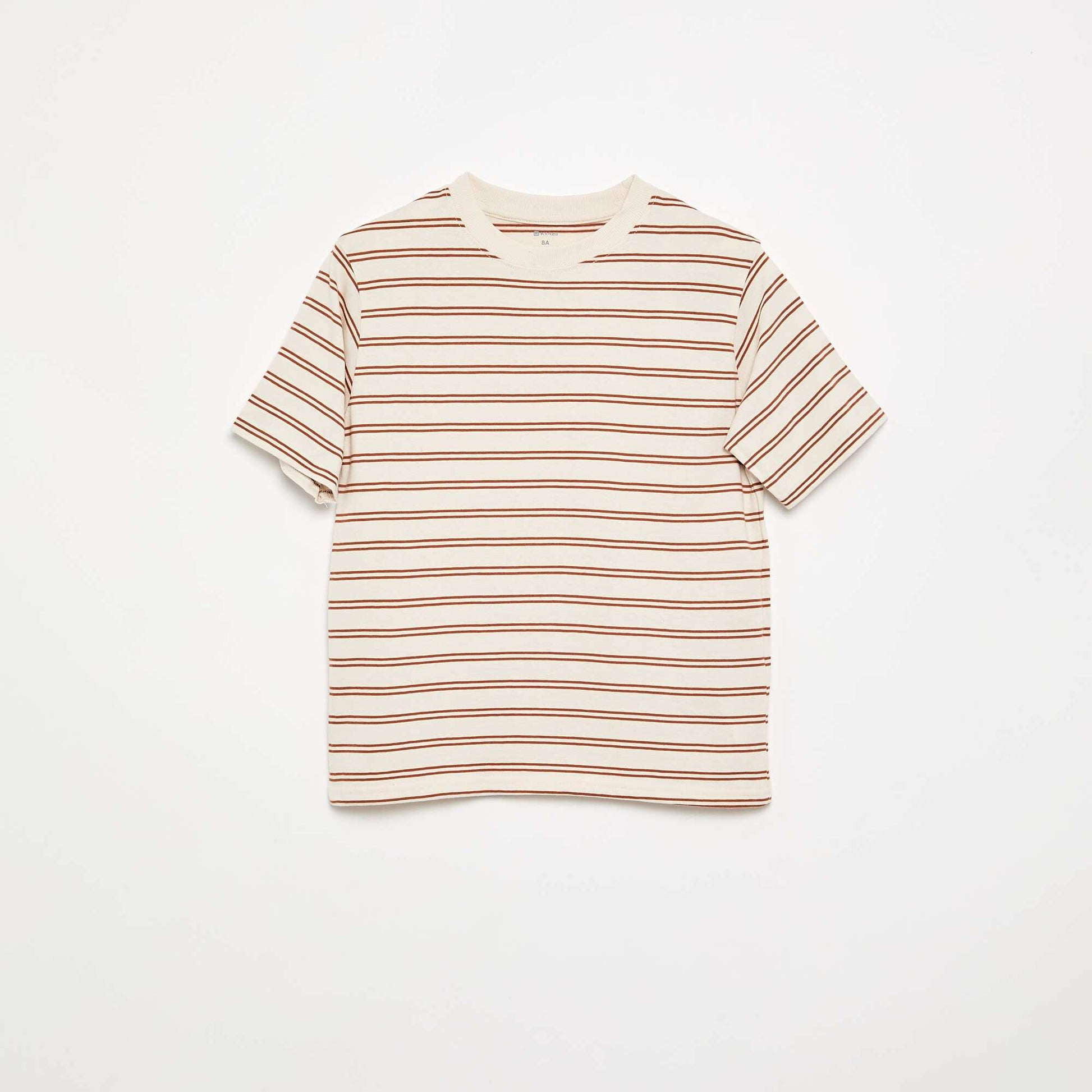 Pack of 2 Printed Short-Sleeved T-shirts BEIGE