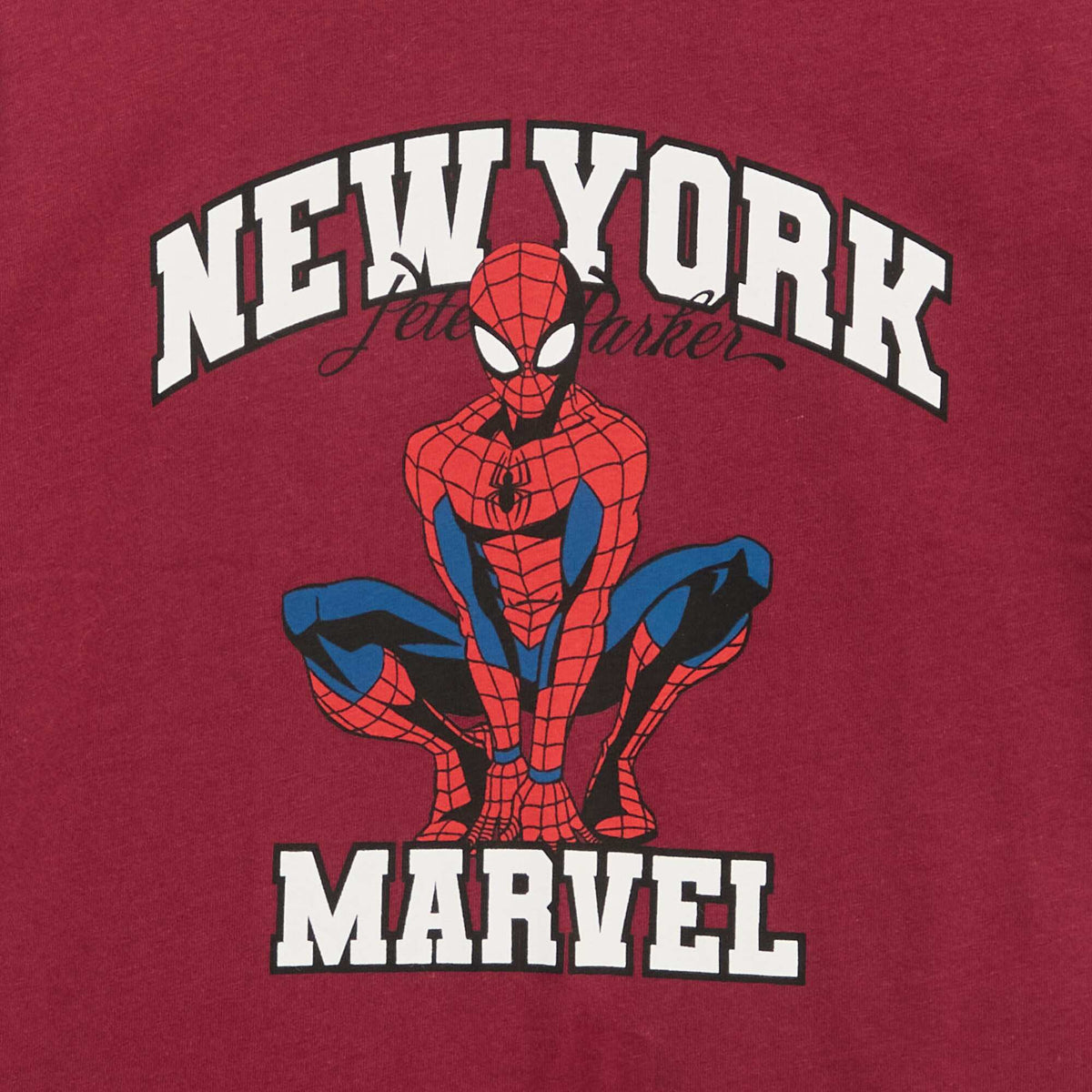 Spider-Man \'Marvel\' Short-Sleeved T-Shirt RED
