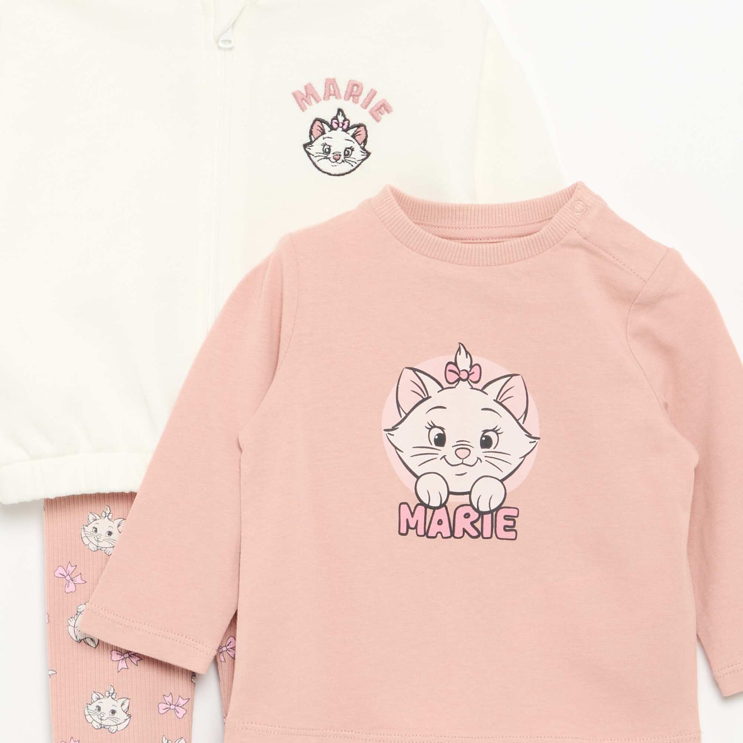 Set me 3 pjesë, hoodie me zinxhir, tuta dhe bluzë me mëngë të gjata 'Disney'
